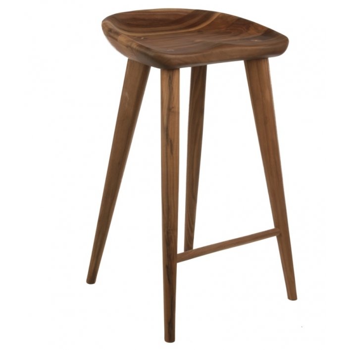Барный стул Craig Bassam Tractor Counter Stool Белый дуб Орех Барный стул Craig Bassam Tractor Counter Stool Белый дуб Орех в Рязани | Loft Concept