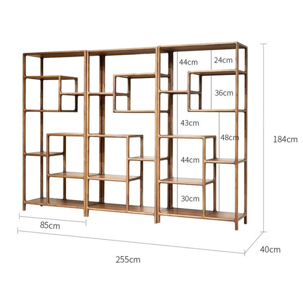 Стеллаж деревянный с полками для хранения Moon Walnut Furniture Стеллаж деревянный с полками для хранения Moon Walnut Furniture в Рязани