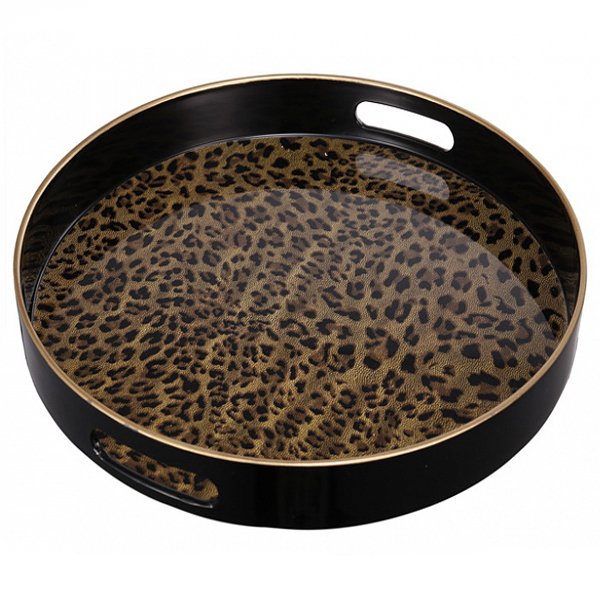 Поднос Leopard Коричневый Поднос Leopard Коричневый в Рязани | Loft Concept