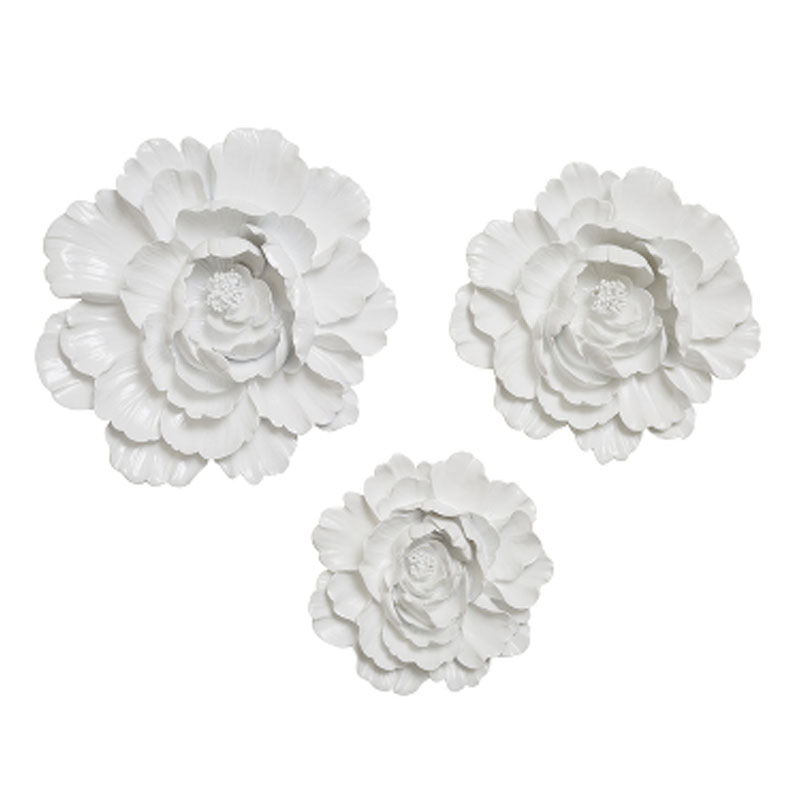 Аксессуар на стену Decor Flowers Rose Hip white Белый Аксессуар на стену Decor Flowers Rose Hip white Белый в Рязани | Loft Concept