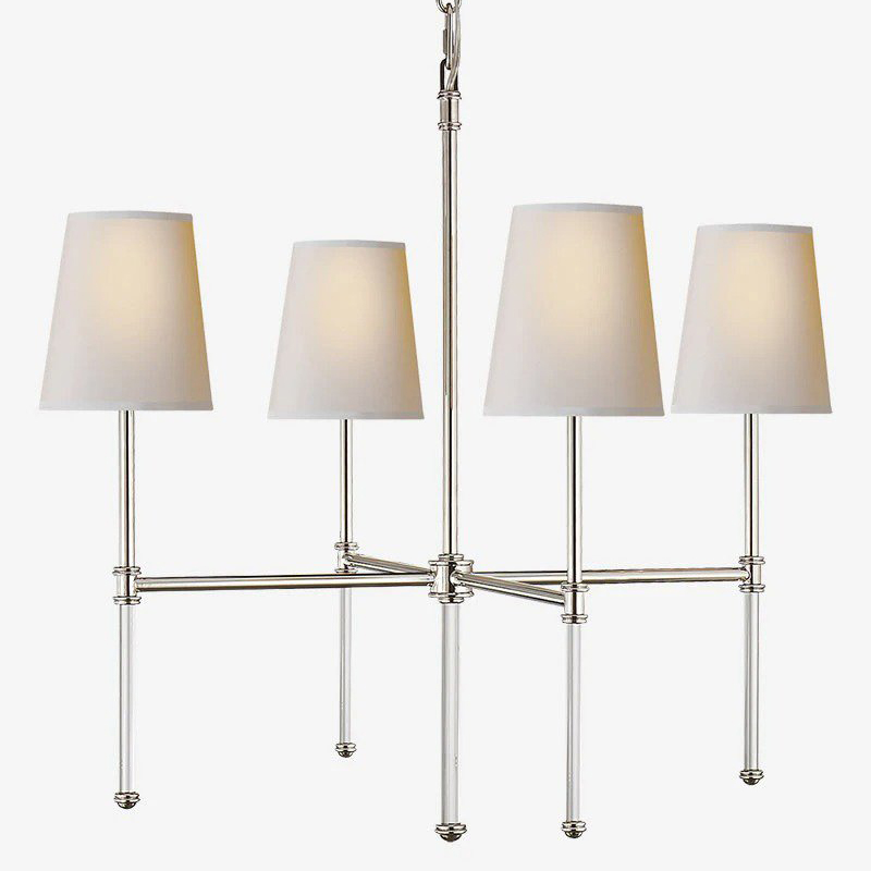 Люстра Nicoleta Silver Chandelier Серебряный Белый Люстра Nicoleta Silver Chandelier Серебряный Белый в Рязани | Loft Concept