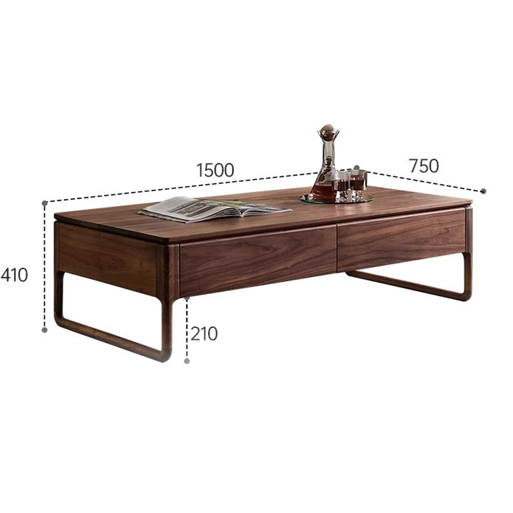 Кофейный стол из массива дерева с 4-мя ящиками Walnut Wood Table Кофейный стол из массива дерева с 4-мя ящиками Walnut Wood Table в Рязани