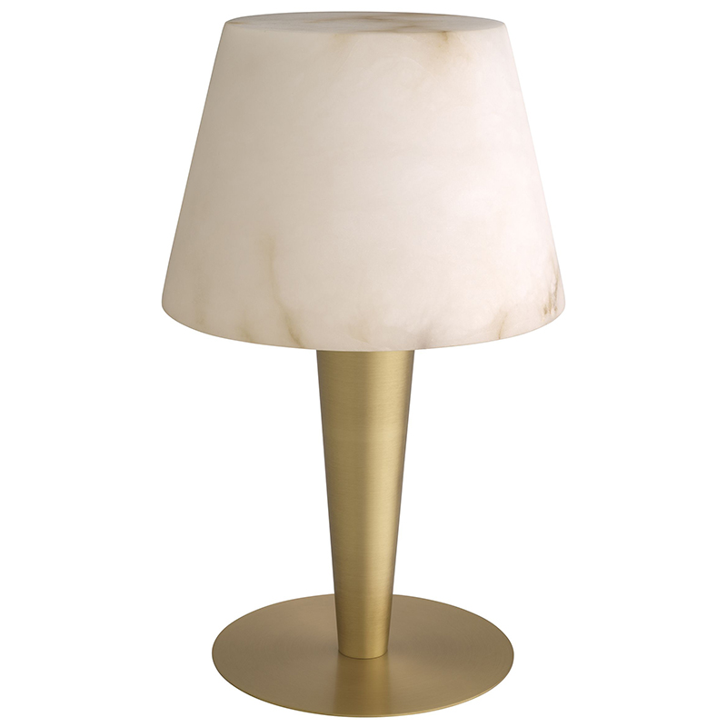 Настольная лампа Eichholtz Table Lamp Scarlette Бежевый Белый Мрамор Bianco Латунь Настольная лампа Eichholtz Table Lamp Scarlette Бежевый Белый Мрамор Bianco Латунь в Рязани | Loft Concept