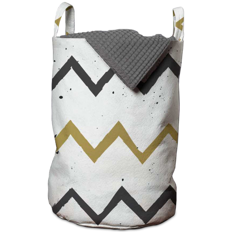 Корзина Chevron Basket Белый Горчичный Графит Корзина Chevron Basket Белый Горчичный Графит в Рязани | Loft Concept