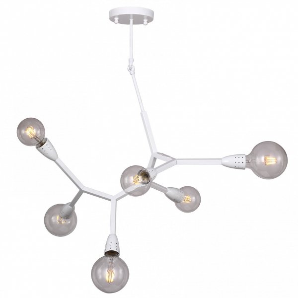 Люстра Polygon Chandelier 6 White Белый в Рязани | Loft Concept 