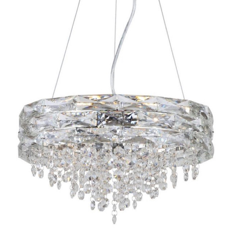 Люстра Roul Crystal Light Хром Прозрачный в Рязани | Loft Concept 