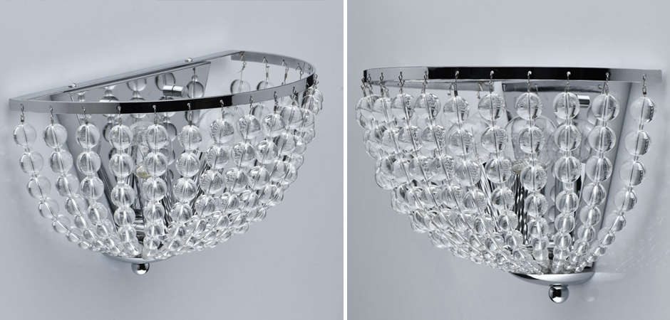 Бра Virginia Clear Beads Wall Lamp chrome Бра Virginia Clear Beads Wall Lamp chrome - Loft-Concept в Рязани