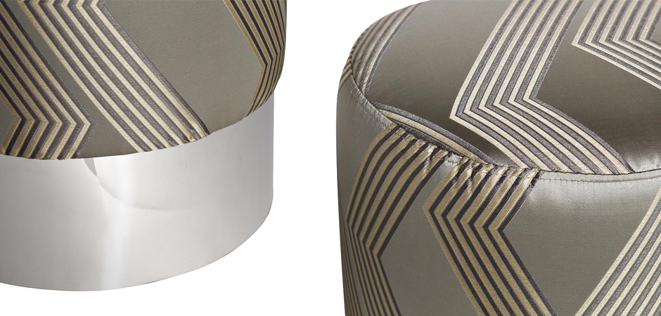 Пуф Silver Chevron Puff Пуф Silver Chevron Puff - Loft-Concept в Рязани