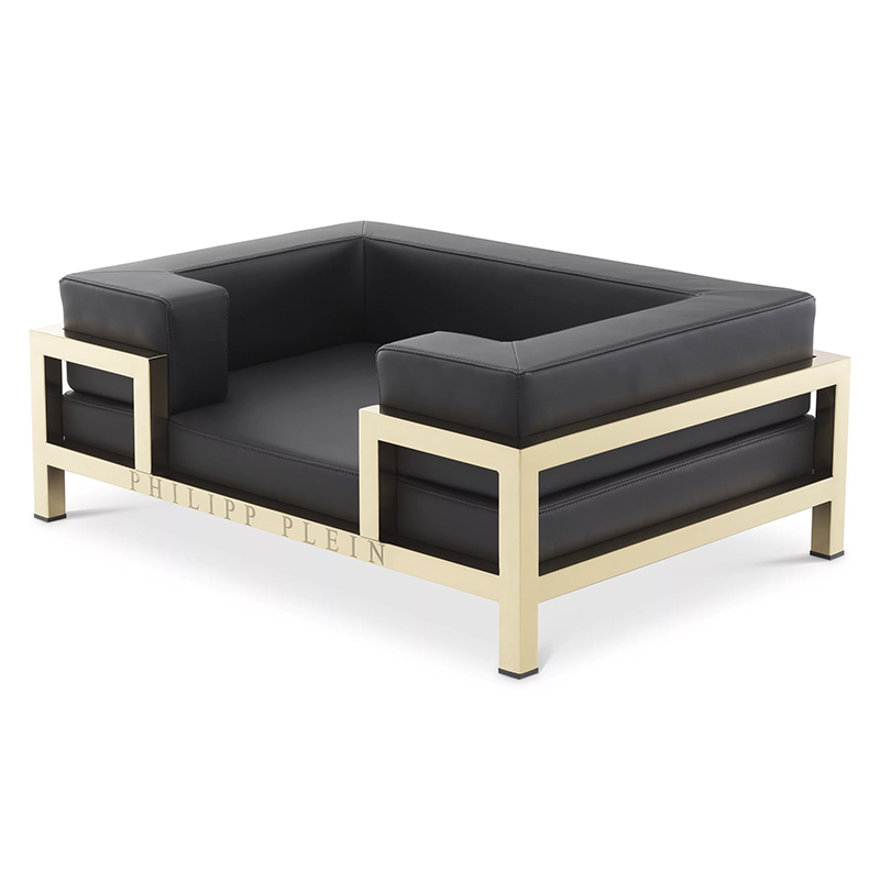 Лежанка для домашних животных Philipp Plein Dogbed High Conic L Gold Черный Золотой Лежанка для домашних животных Philipp Plein Dogbed High Conic L Gold Черный Золотой в Рязани | Loft Concept