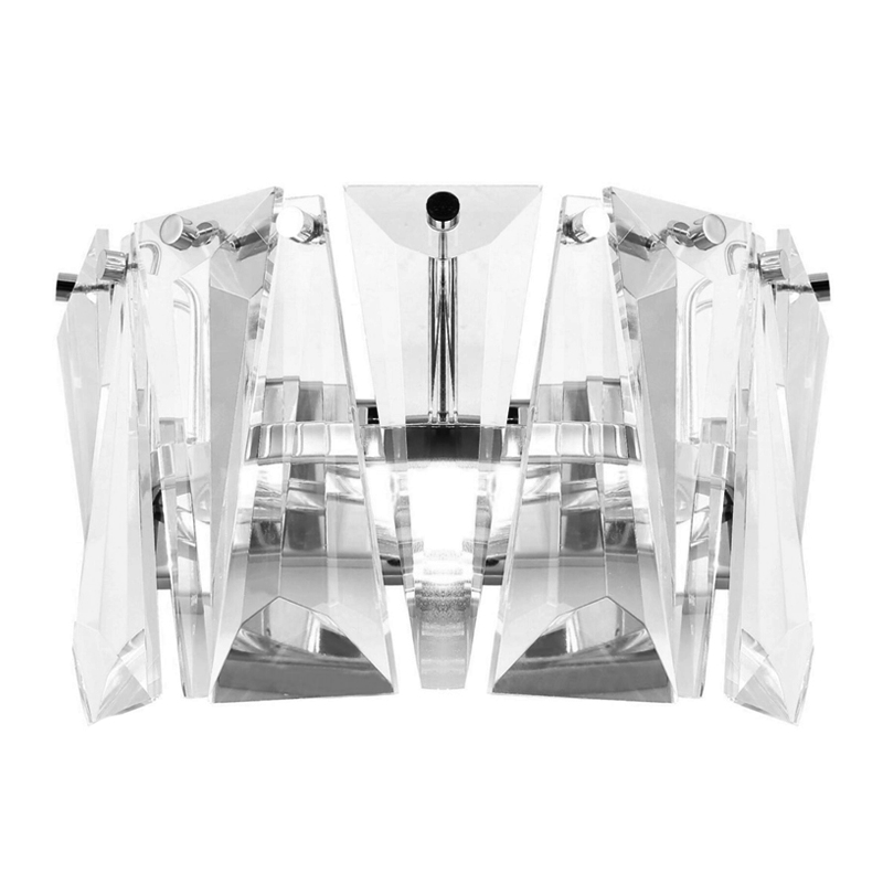 Бра Ruby Crystal Chrome Хром Прозрачное Стекло Бра Ruby Crystal Chrome Хром Прозрачное Стекло в Рязани | Loft Concept