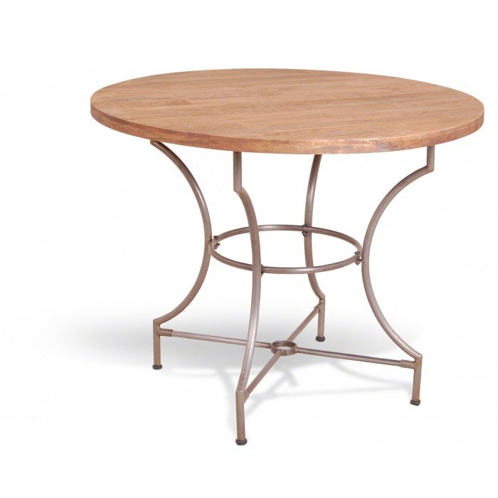 Cтол Industrial Metal Rust Round Dining Table Cтол Industrial Metal Rust Round Dining Table в Рязани | Loft Concept