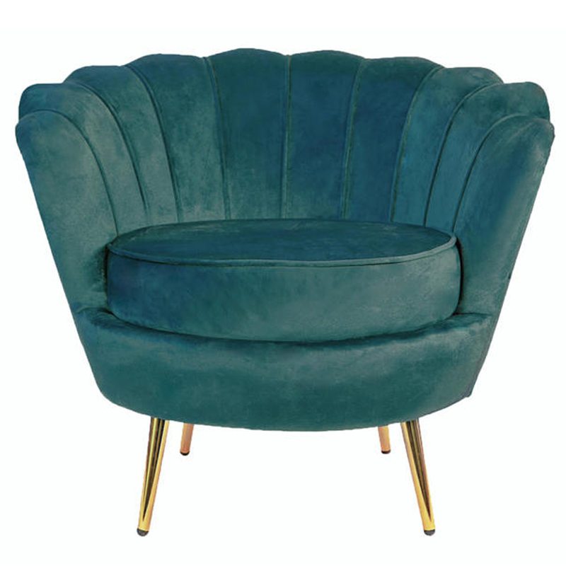 Кресло Бирюзовый велюр Trapezium Turquoise velvet Бирюзовый Кресло Бирюзовый велюр Trapezium Turquoise velvet Бирюзовый в Рязани | Loft Concept