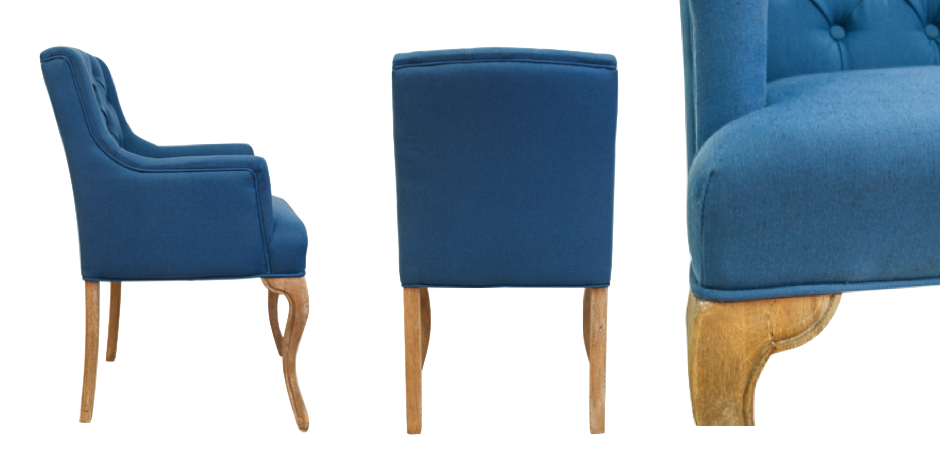 Стул French chairs Provence Amelia Blue ArmChair Стул French chairs Provence Amelia Blue ArmChair - Loft-Concept в Рязани