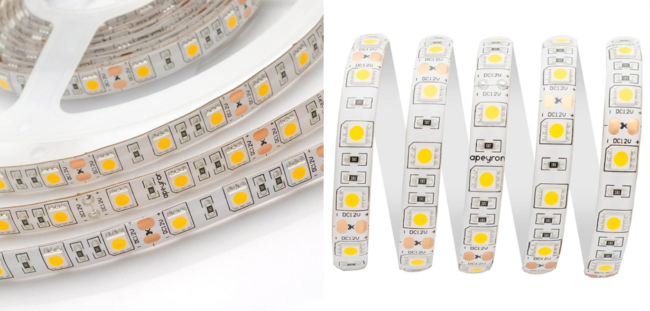 Светодиодная влагозащищенная лента 60LED/m 5050SMD теплый белый 5M Светодиодная влагозащищенная лента 60LED/m 5050SMD теплый белый 5M - Loft-Concept в Рязани