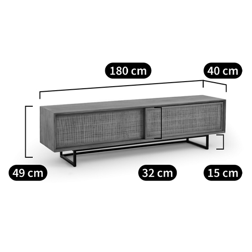 ТВ-тумба из массива тика Busto TV Stand ТВ-тумба из массива тика Busto TV Stand в Рязани