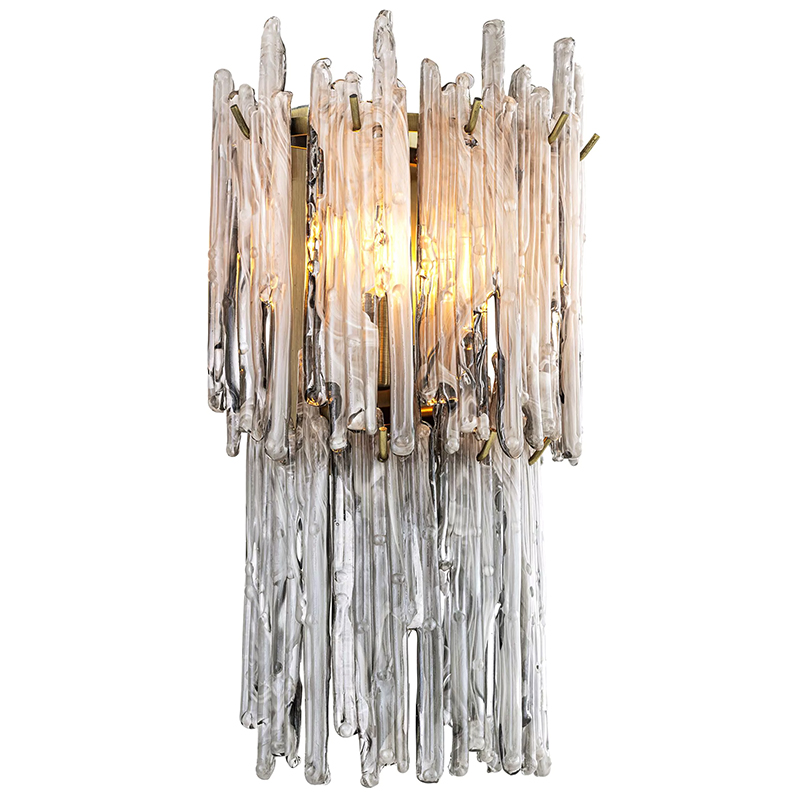 Бра Eichholtz Wall Lamp Saint Roch Double Латунь Прозрачное Стекло Стекло Смок Бра Eichholtz Wall Lamp Saint Roch Double Латунь Прозрачное Стекло Стекло Смок в Рязани | Loft Concept