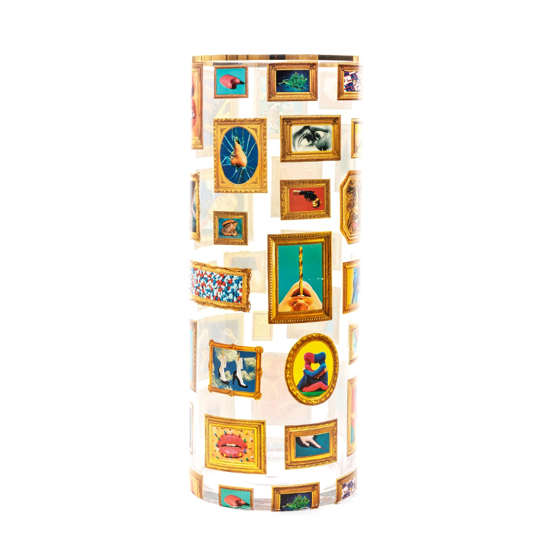 Ваза Seletti Frames Big Прозрачный Золотой Ваза Seletti Frames Big Прозрачный Золотой в Рязани | Loft Concept