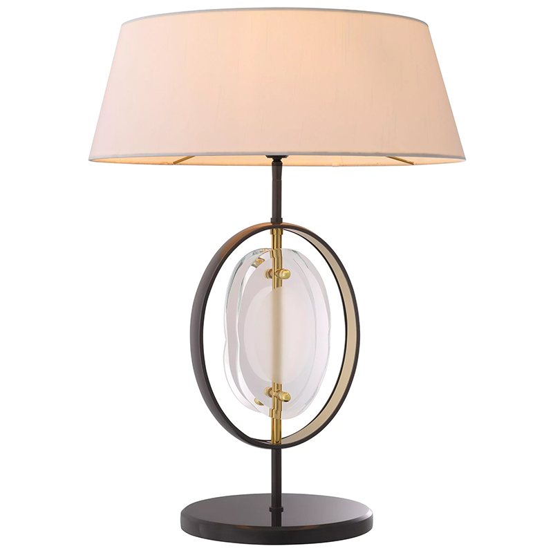 Настольная лампа Eichholtz Table Lamp Vincente Черный Золотой Кремовый Прозрачное Стекло Настольная лампа Eichholtz Table Lamp Vincente Черный Золотой Кремовый Прозрачное Стекло в Рязани | Loft Concept