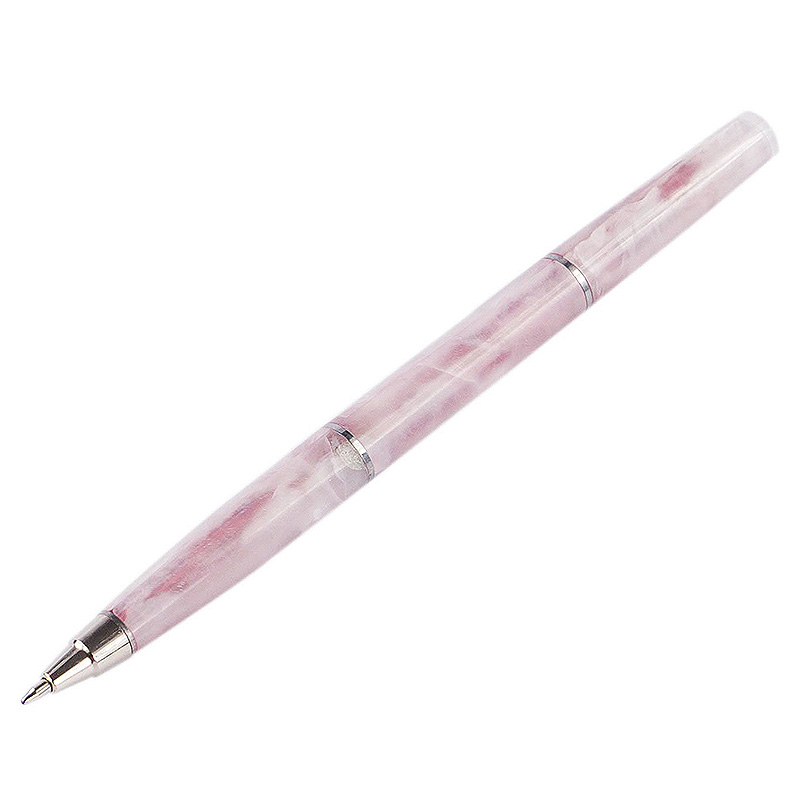 Ручка шариковая из натурального камня Кварц Розовый Stone Pens Розовый Серебряный Ручка шариковая из натурального камня Кварц Розовый Stone Pens Розовый Серебряный в Рязани | Loft Concept