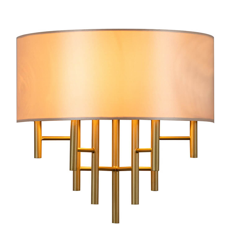 Бра Oswell Lampshade Wall Lamp Латунь Бежевый в Рязани | Loft Concept 