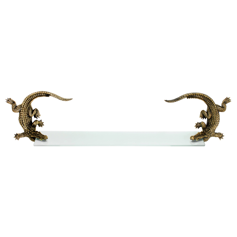 Полка для ванной Bronze Crocodiles Бронза Полка для ванной Bronze Crocodiles Бронза в Рязани | Loft Concept