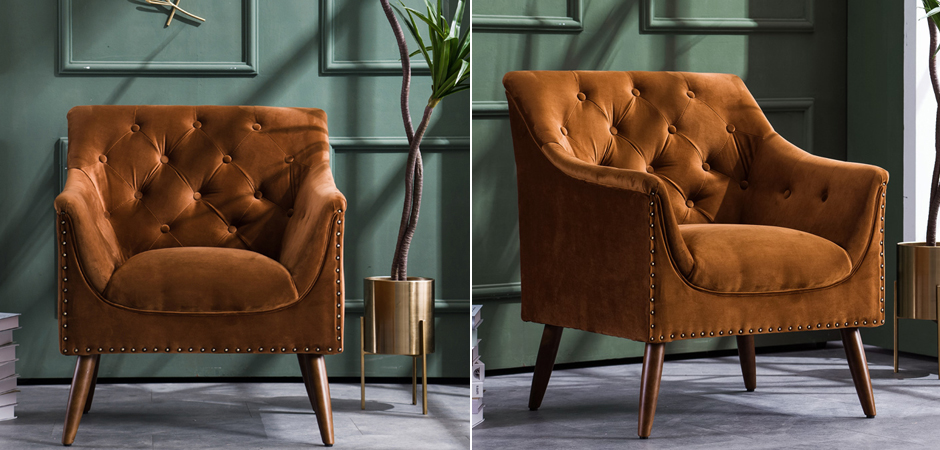 Кресло Terracotta Velvet Armchair Кресло Terracotta Velvet Armchair - Loft-Concept в Рязани