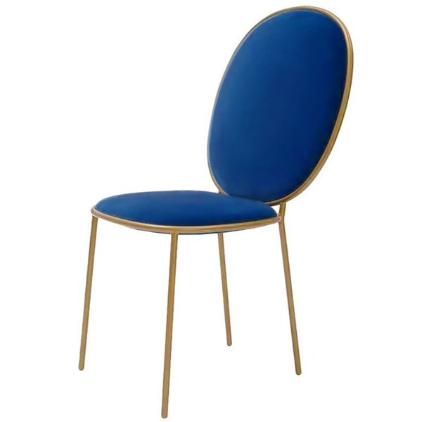 Стул STAY Dining Chair Золотой Синий Стул STAY Dining Chair Золотой Синий в Рязани | Loft Concept