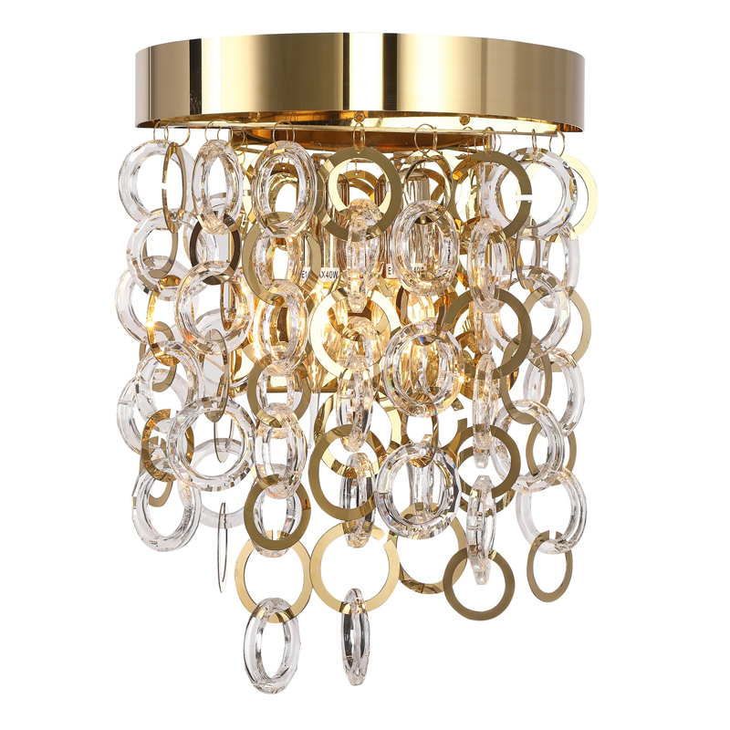 Бра Maryse Sconce Глянцевое золото Прозрачный Бра Maryse Sconce Глянцевое золото Прозрачный в Рязани | Loft Concept