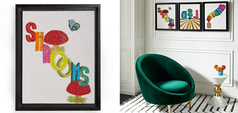 Панно Jonathan Adler Shrooms Beaded Wall Art Панно Jonathan Adler Shrooms Beaded Wall Art - Loft-Concept в Рязани