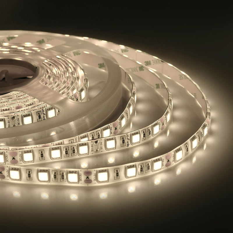 Светодиодная влагозащищенная лента 60LED/m 5050SMD теплый белый 5M Белый Светодиодная влагозащищенная лента 60LED/m 5050SMD теплый белый 5M Белый в Рязани | Loft Concept
