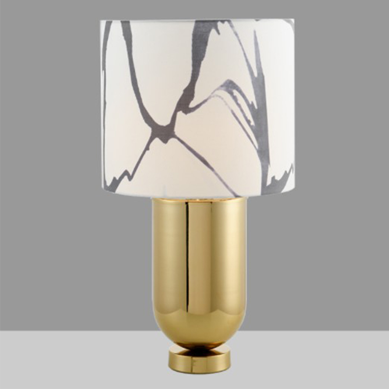 Настольная лампа Adeline Gold Table Lamp Золотой Белый Настольная лампа Adeline Gold Table Lamp Золотой Белый в Рязани | Loft Concept