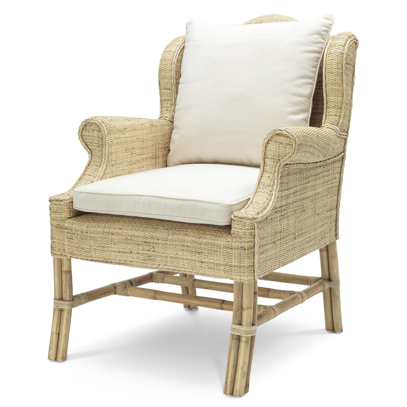 Кресло Eichholtz Chair Porto Ercole Бежевый Кремовый Кресло Eichholtz Chair Porto Ercole Бежевый Кремовый в Рязани | Loft Concept