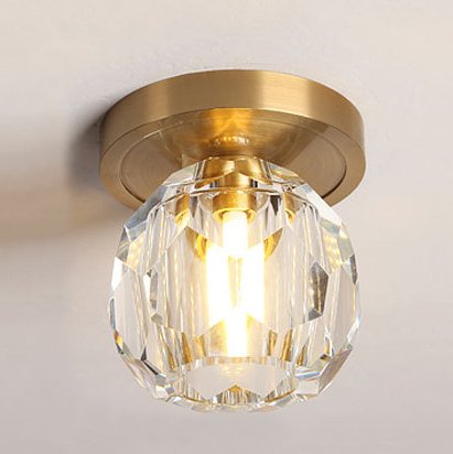 Потолочный светильник RH Boule de Cristal Single ceiling light Латунь Прозрачное Стекло Потолочный светильник RH Boule de Cristal Single ceiling light Латунь Прозрачное Стекло в Рязани | Loft Concept