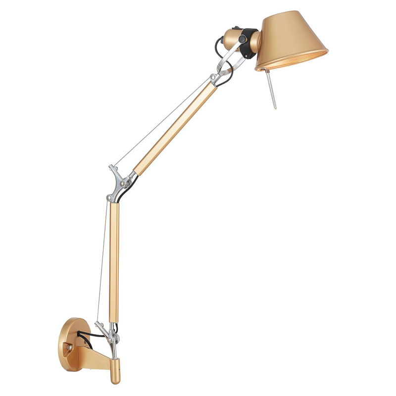 Бра с регулировкой наклона Artemide Золотой Хром Бра с регулировкой наклона Artemide Золотой Хром в Рязани | Loft Concept