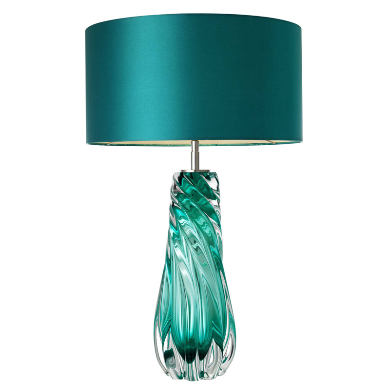 Настольная лампа Eichholtz Table Lamp Barron Бирюзовый Никель Настольная лампа Eichholtz Table Lamp Barron Бирюзовый Никель в Рязани | Loft Concept