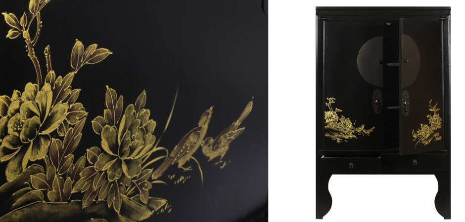 Шкаф Chinese Bird Black Шкаф Chinese Bird Black - Loft-Concept в Рязани