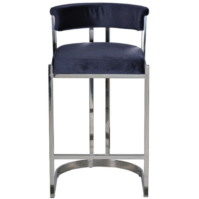 Стул барный Moselle dark blue Темно-синий Стул барный Moselle dark blue Темно-синий в Рязани | Loft Concept
