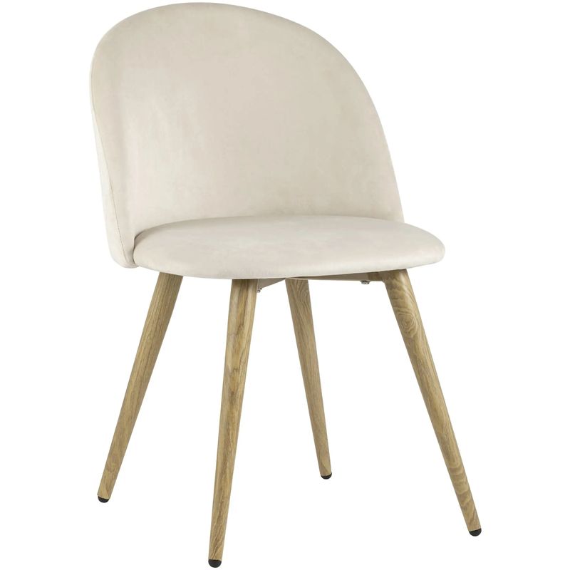 Стул Miruna Chair II Молочный Велюр Молочный Древесина Стул Miruna Chair II Молочный Велюр Молочный Древесина в Рязани | Loft Concept