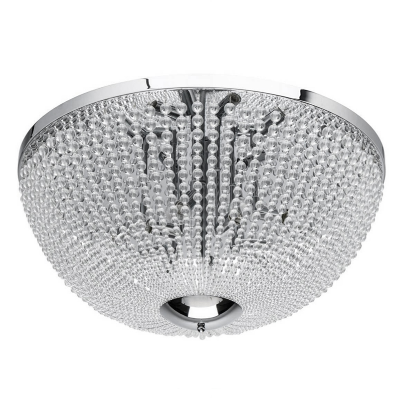 Потолочный светильник Virginia Clear Beads ceiling Chrome L Хром Прозрачное Стекло Потолочный светильник Virginia Clear Beads ceiling Chrome L Хром Прозрачное Стекло в Рязани | Loft Concept