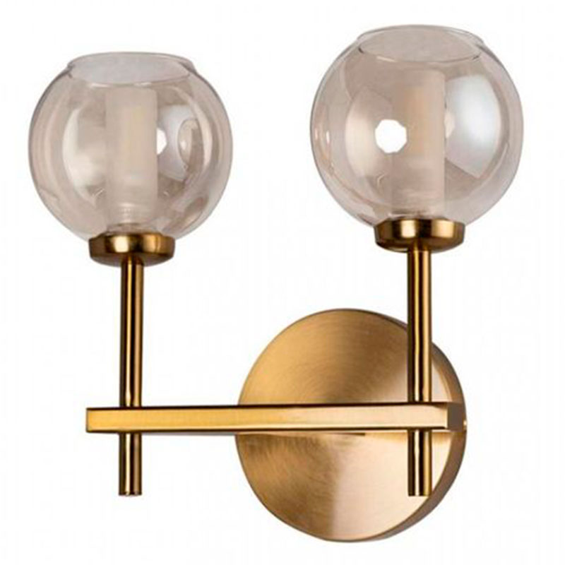 Бра RH Boule de Cristal Double Wall Lamp amber Gold Золотой Амбре янтарь Бра RH Boule de Cristal Double Wall Lamp amber Gold Золотой Амбре янтарь в Рязани | Loft Concept