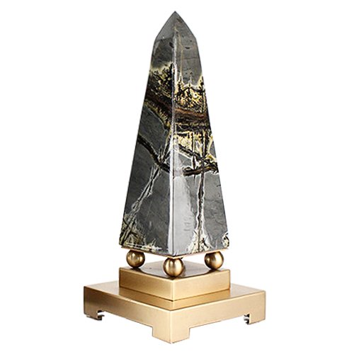 Статуэтка Stone Obelisk Серый Латунь в Рязани | Loft Concept 