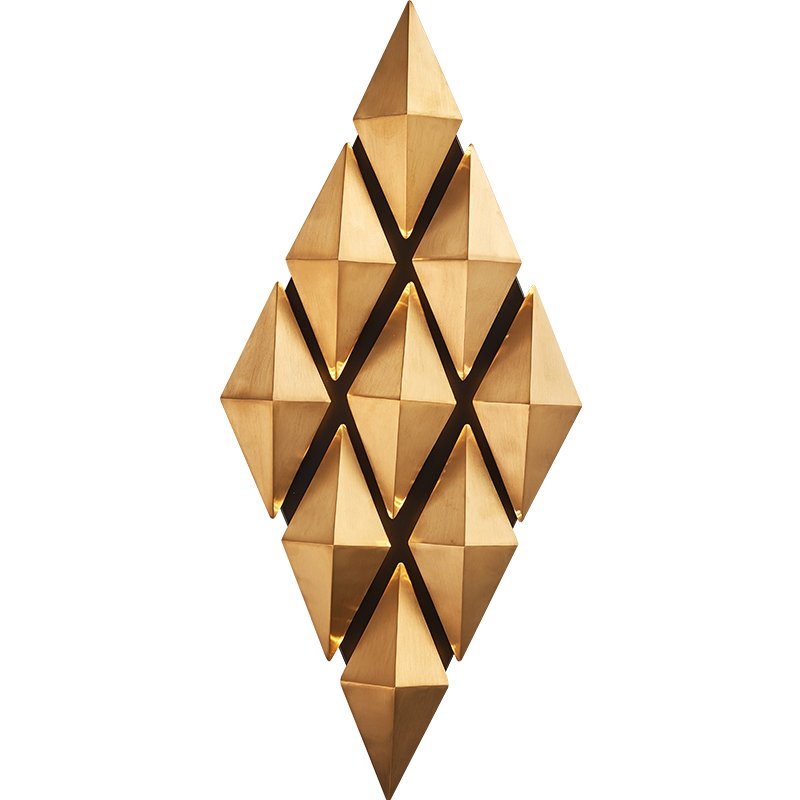 Бра Honeycomb Gold lozenges Wall Lamp Золотой Бра Honeycomb Gold lozenges Wall Lamp Золотой в Рязани | Loft Concept