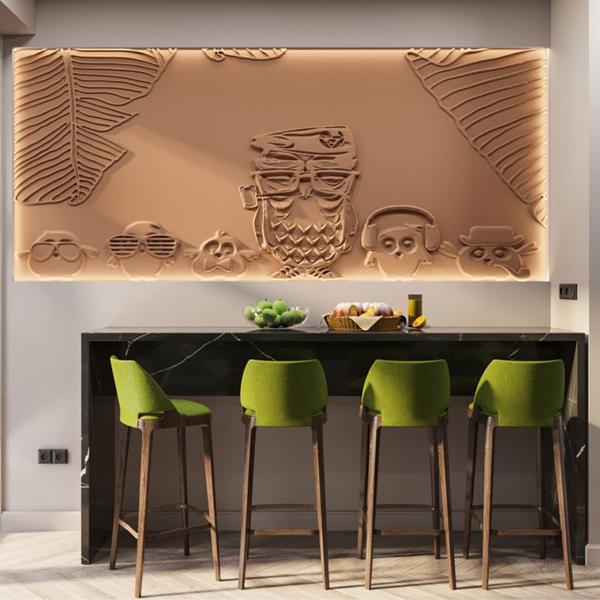 Барельеф OWLS Барельеф OWLS в Рязани | Loft Concept