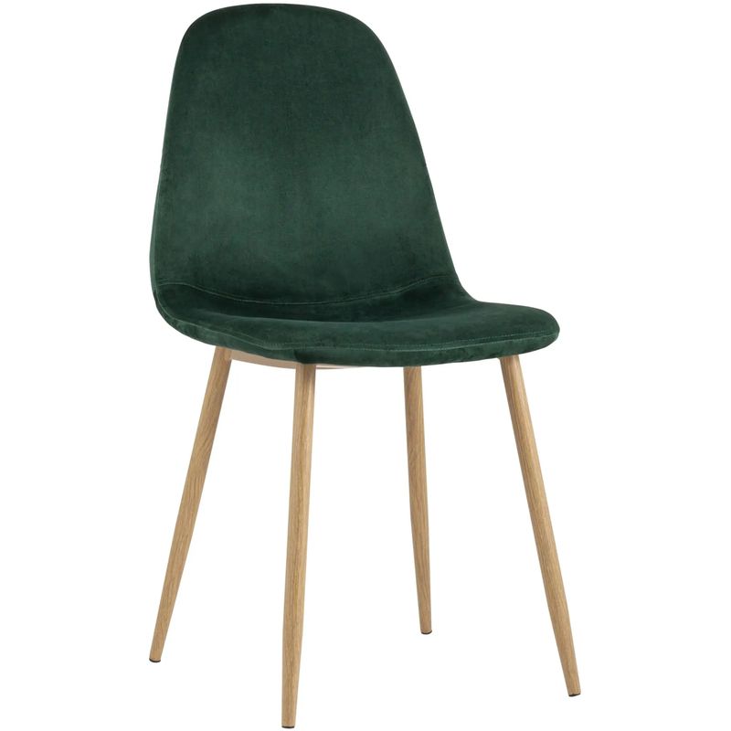 Стул Archie Chair Темно-Зеленый Велюр Зеленый Древесина Стул Archie Chair Темно-Зеленый Велюр Зеленый Древесина в Рязани | Loft Concept