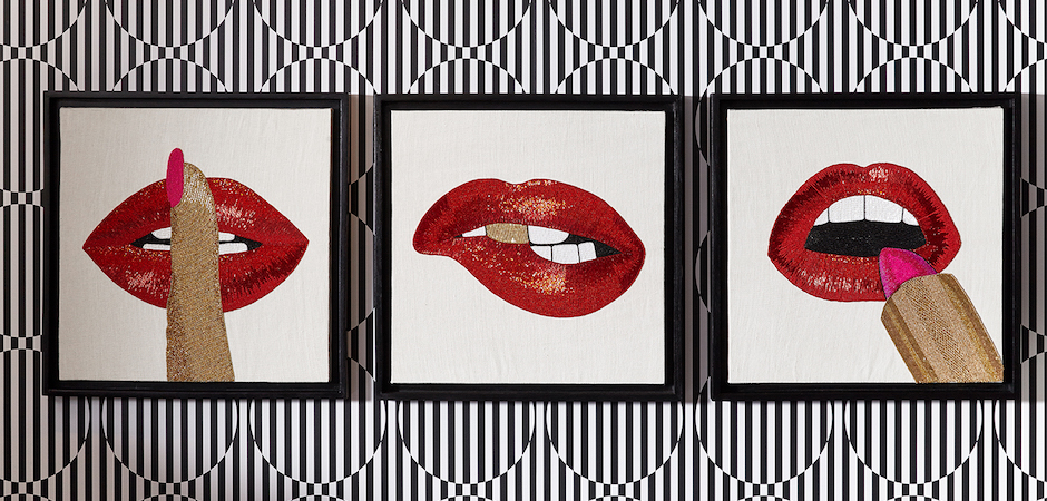 Панно LIPSTICK BEADED WALL ART Панно LIPSTICK BEADED WALL ART - Loft-Concept в Рязани