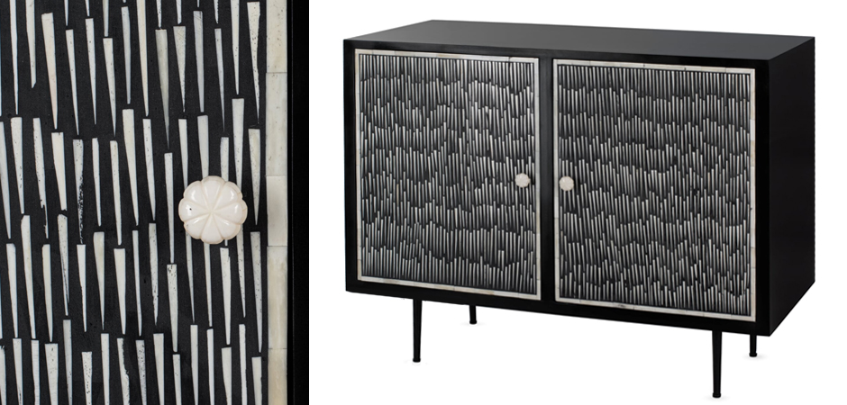 Буфет инкрустированный Inlaid Bone Black and white Буфет инкрустированный Inlaid Bone Black and white - Loft-Concept в Рязани