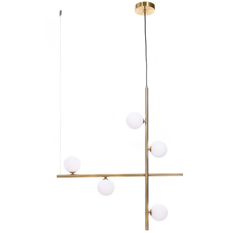 Люстра Crossed Lines B.LUX C Ball Медь Белый в Рязани | Loft Concept 