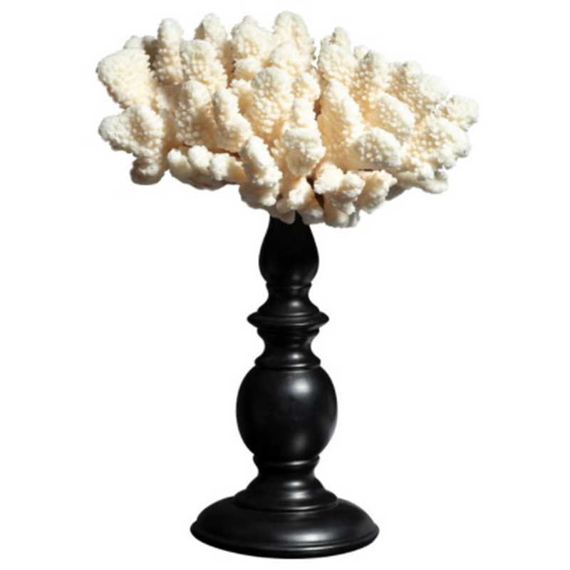 Статуэтка White Coral Decor Белый Черный Статуэтка White Coral Decor Белый Черный в Рязани | Loft Concept