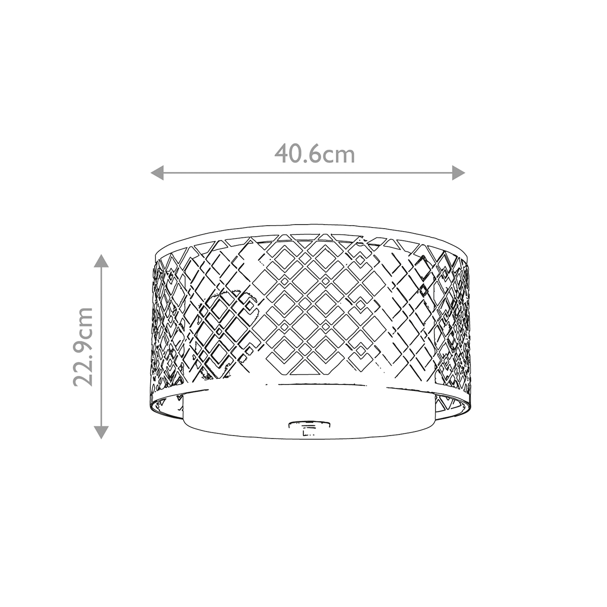 Потолочный светильник золотого цвета с каркасом в виде геометрических ромбов Elstead Lighting в Рязани