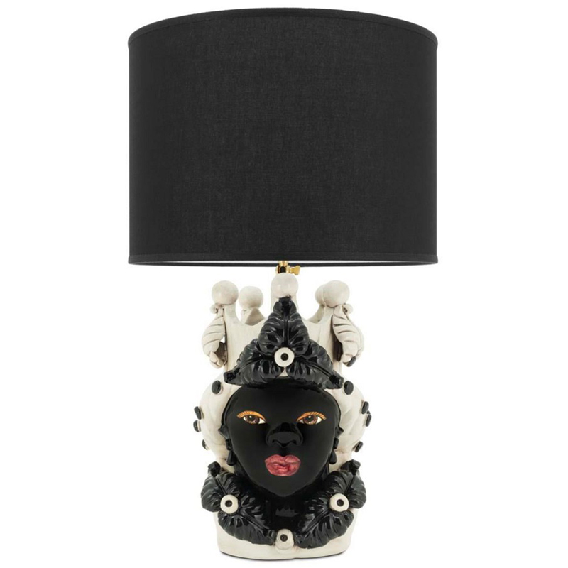 Настольная лампа Table Lamp Moro Lady Eve Black Белый Черный Настольная лампа Table Lamp Moro Lady Eve Black Белый Черный в Рязани | Loft Concept